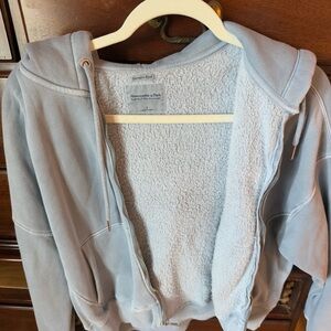 Abercrombie & Fitch Sky Blue Fleece Hoodie